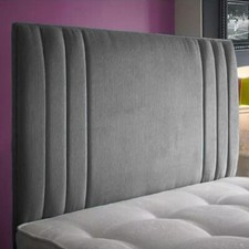 Lined Headboard Plush Velvet