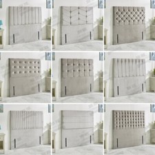 Headboard Plush Fabric Padded