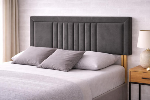 Veneto velvet headboard fluted - headboard,