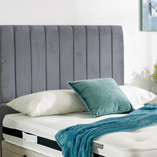 Plush Velvet Panel Headboard