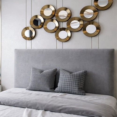 Headboard plain plush - plain, velvet